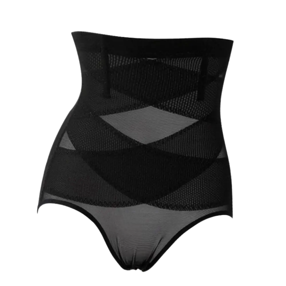 Cross Compression Slimming Shapewear -Black - Zoozto