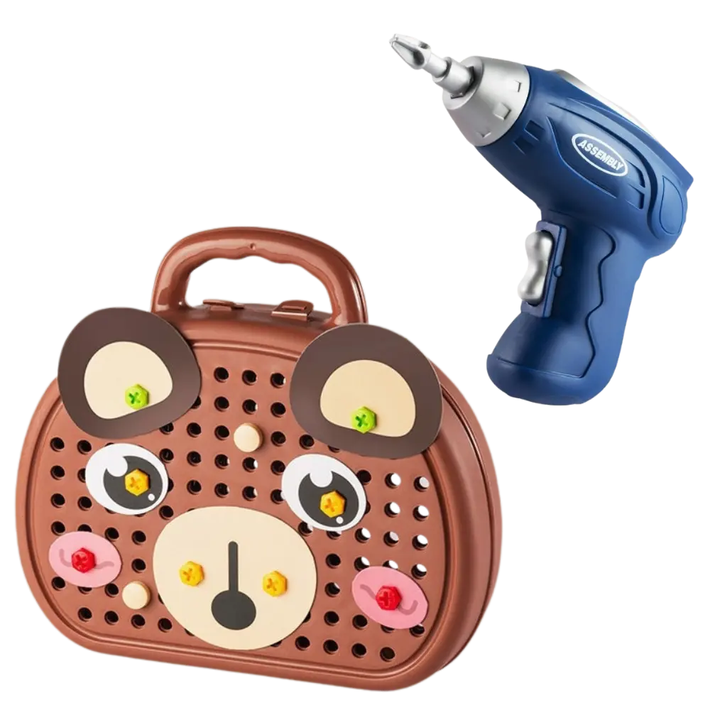 Educational Drill Puzzle Toy -Bear - Zoozto