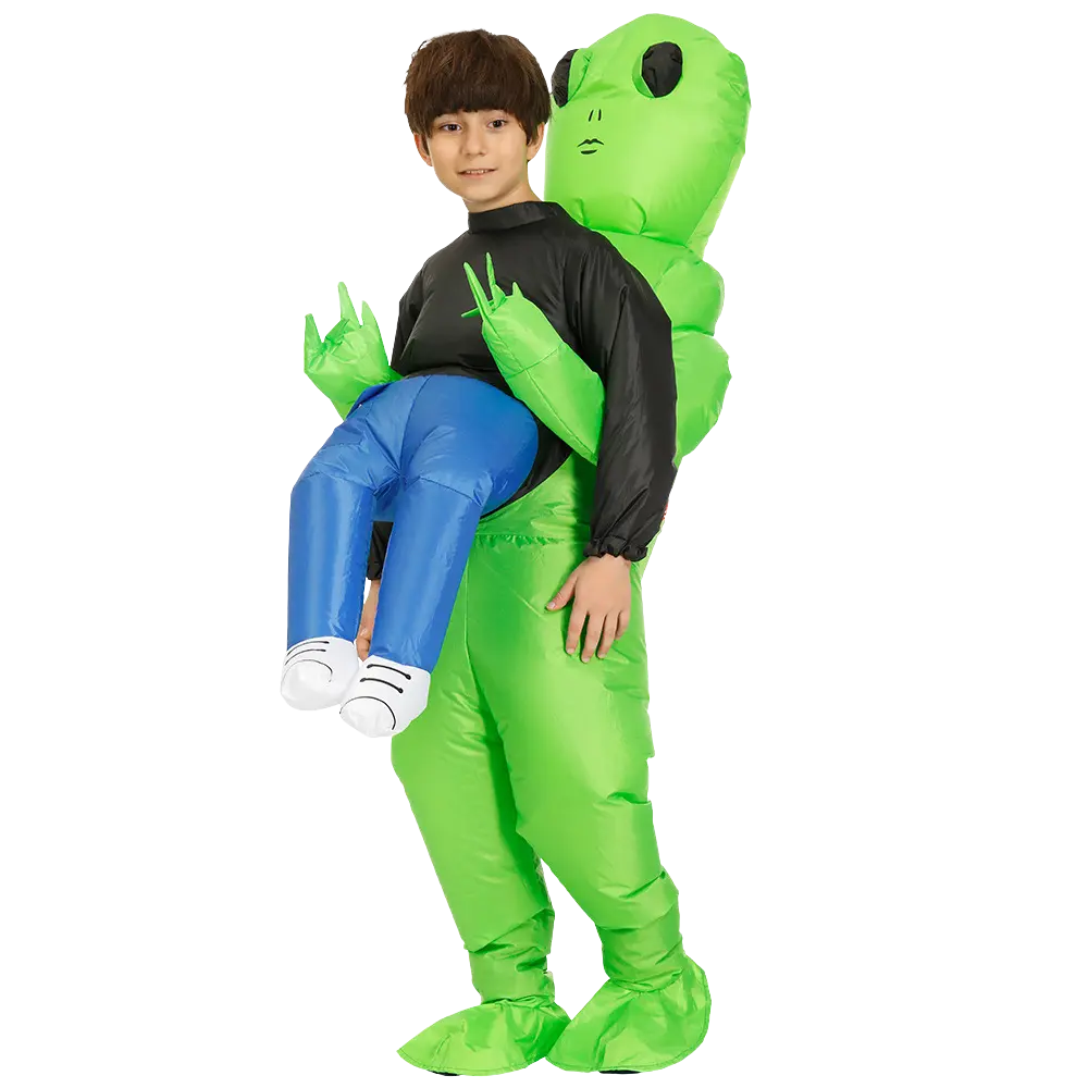 Inflatable Alien Costume -Kids - Zoozto