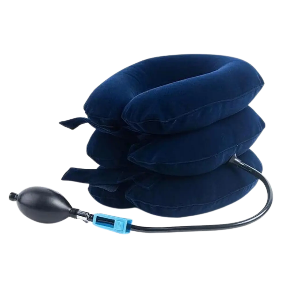 Inflatable Cervical Neck Traction Collar -Blue - Zoozto