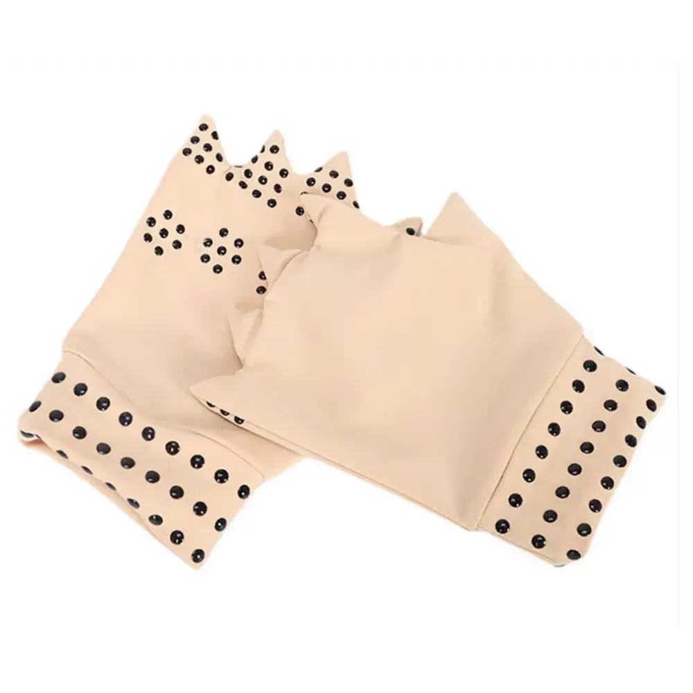 Magnetic Therapy Gloves for Arthritis -Beige - Zoozto