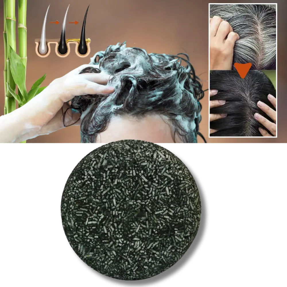 Natural Hair Darkening Shampoo Bar - Zoozto