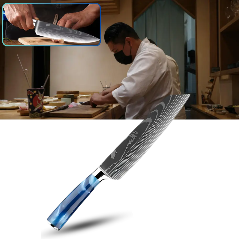 Ocean Blue Japanese Knives - Zoozto