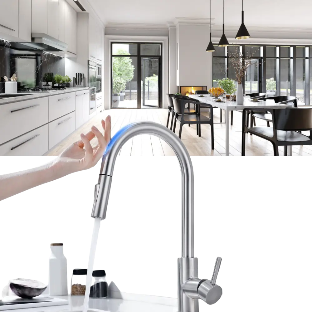 Smart Kitchen Faucet with Sensor - Zoozto