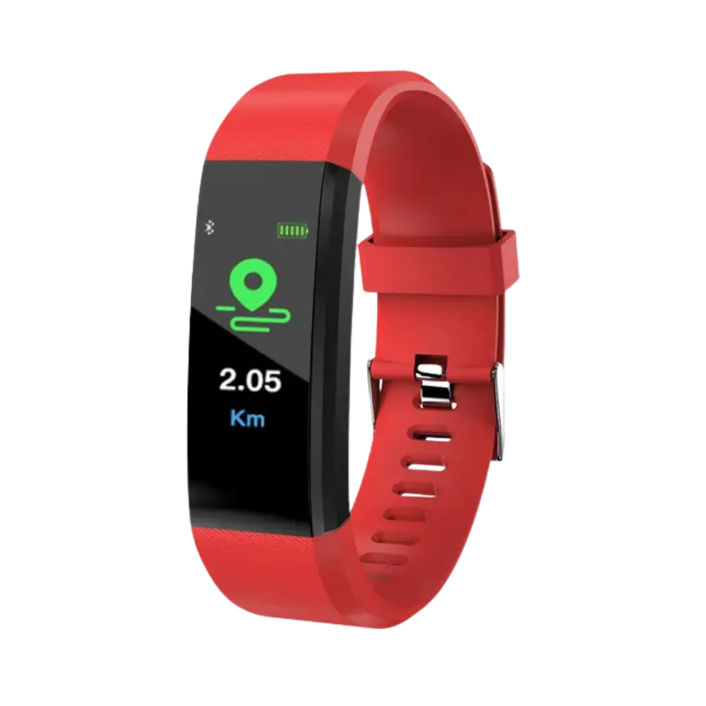 Smart Watch for Seniors -Red - Zoozto