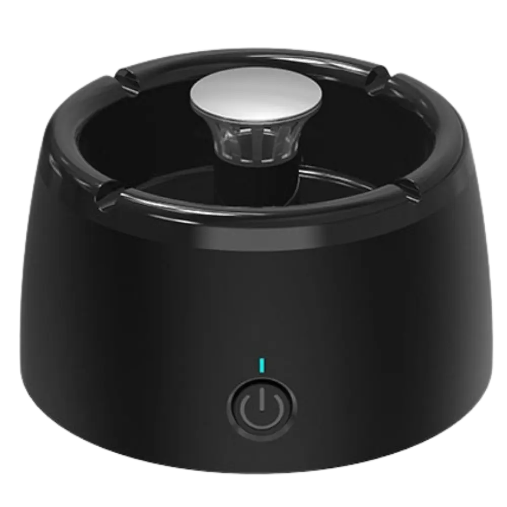 Smokeless Ashtray with Air Purifier -Black - Zoozto