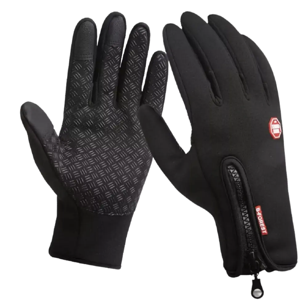 Unisex Thermal Winter Gloves -Black - Zoozto