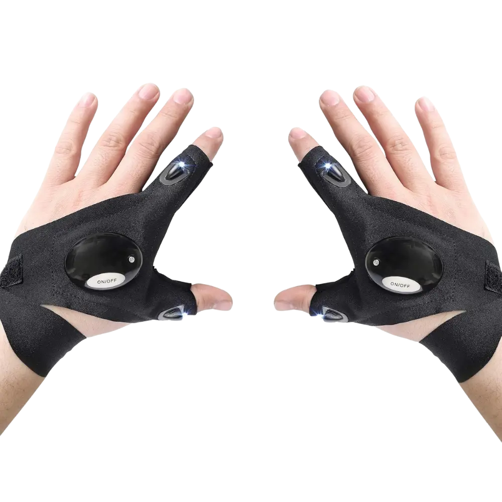 Waterproof LED Flashlight Gloves - Zoozto