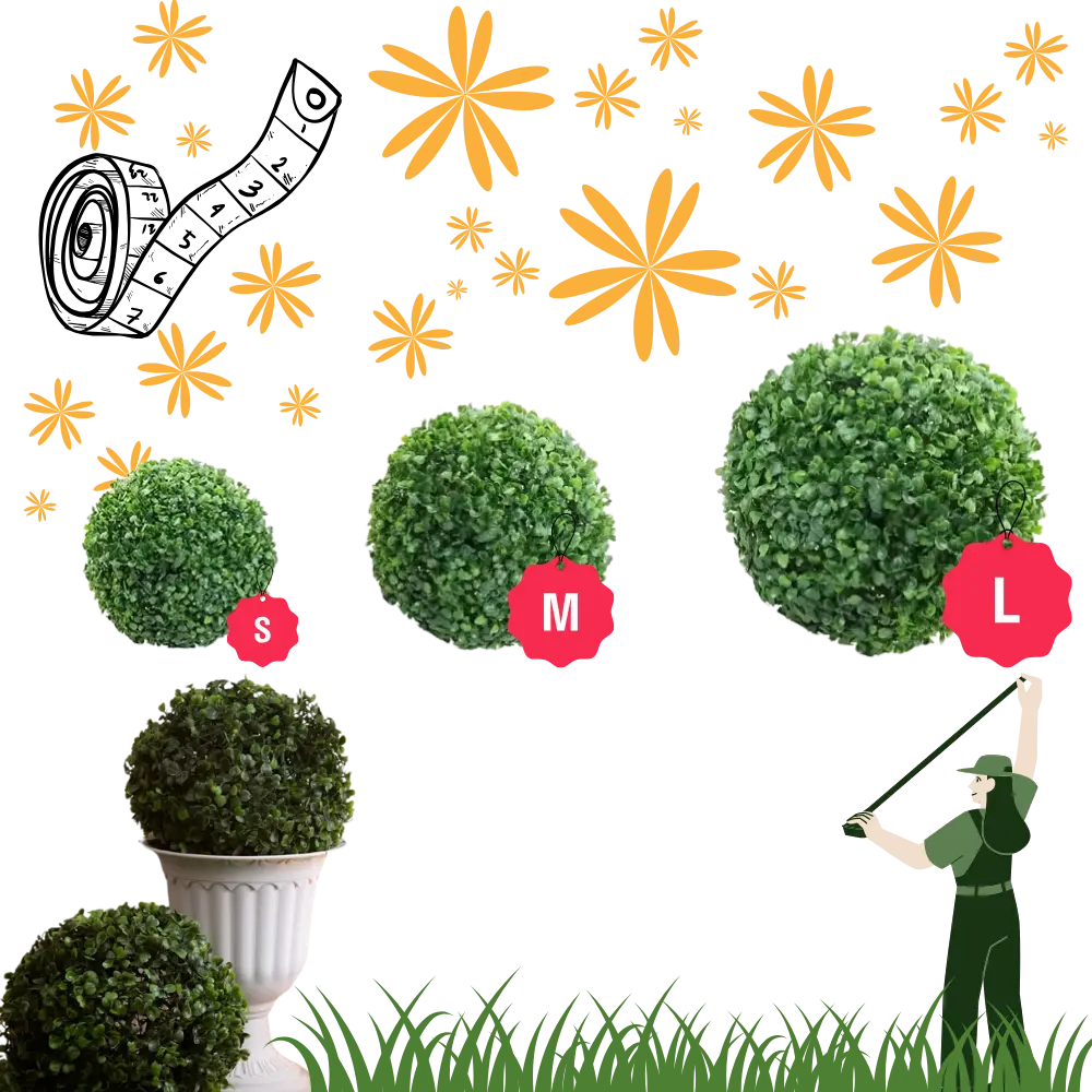 Artificial Topiary Grass Balls - Zoozto