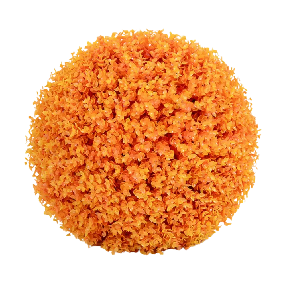 Artificial Topiary Grass Balls -Orange - Zoozto