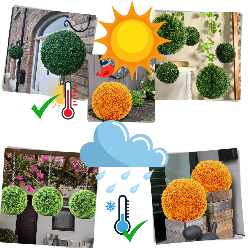 Artificial Topiary Grass Balls - Zoozto