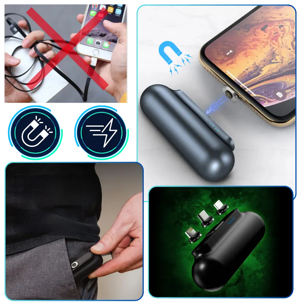 Compact Pocket Phone Charger - Zoozto