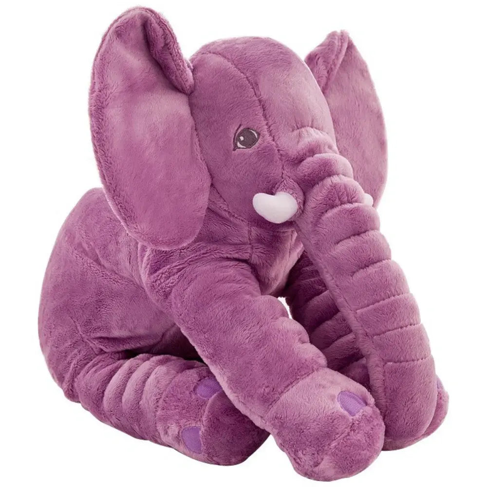 Cuddly Baby Elephant Plush Pillow -Purple - Zoozto