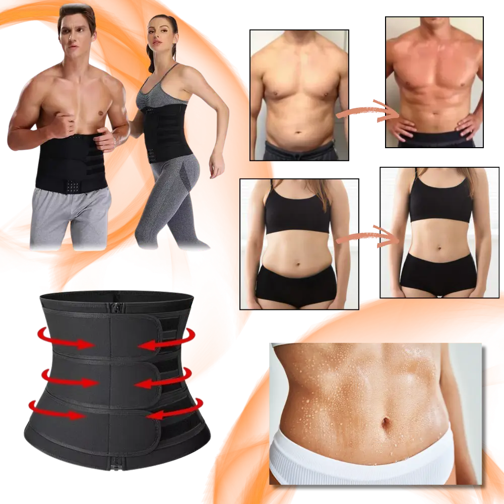 Double Strap Sauna Waist Trainer - Zoozto