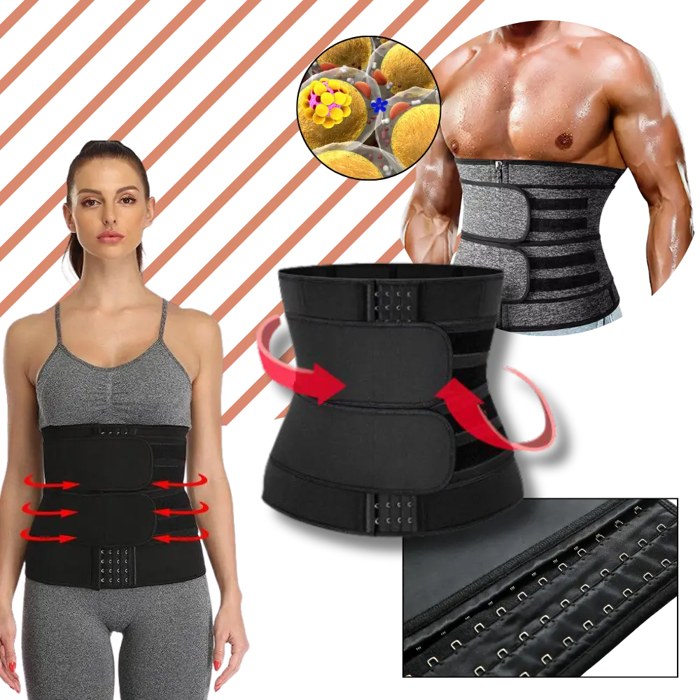 Double Strap Sauna Waist Trainer - Zoozto