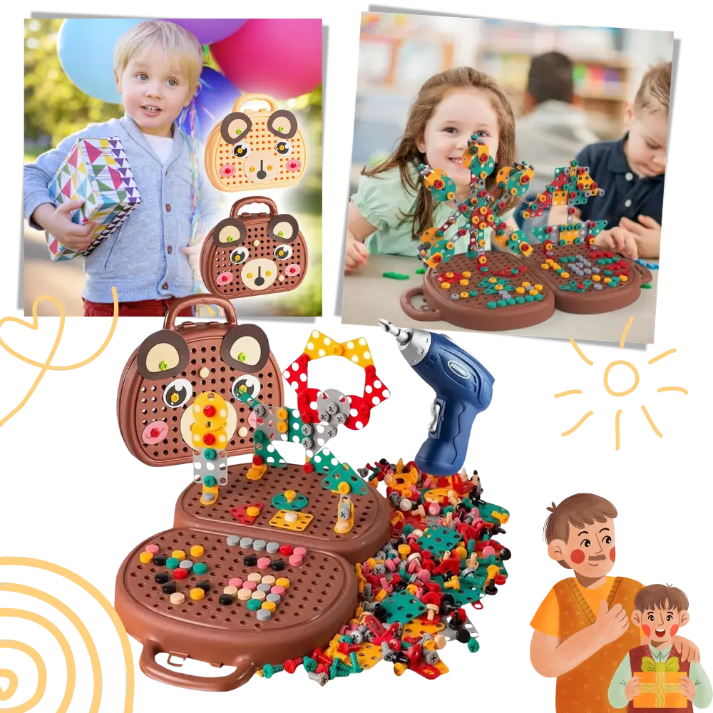 Educational Drill Puzzle Toy - Zoozto