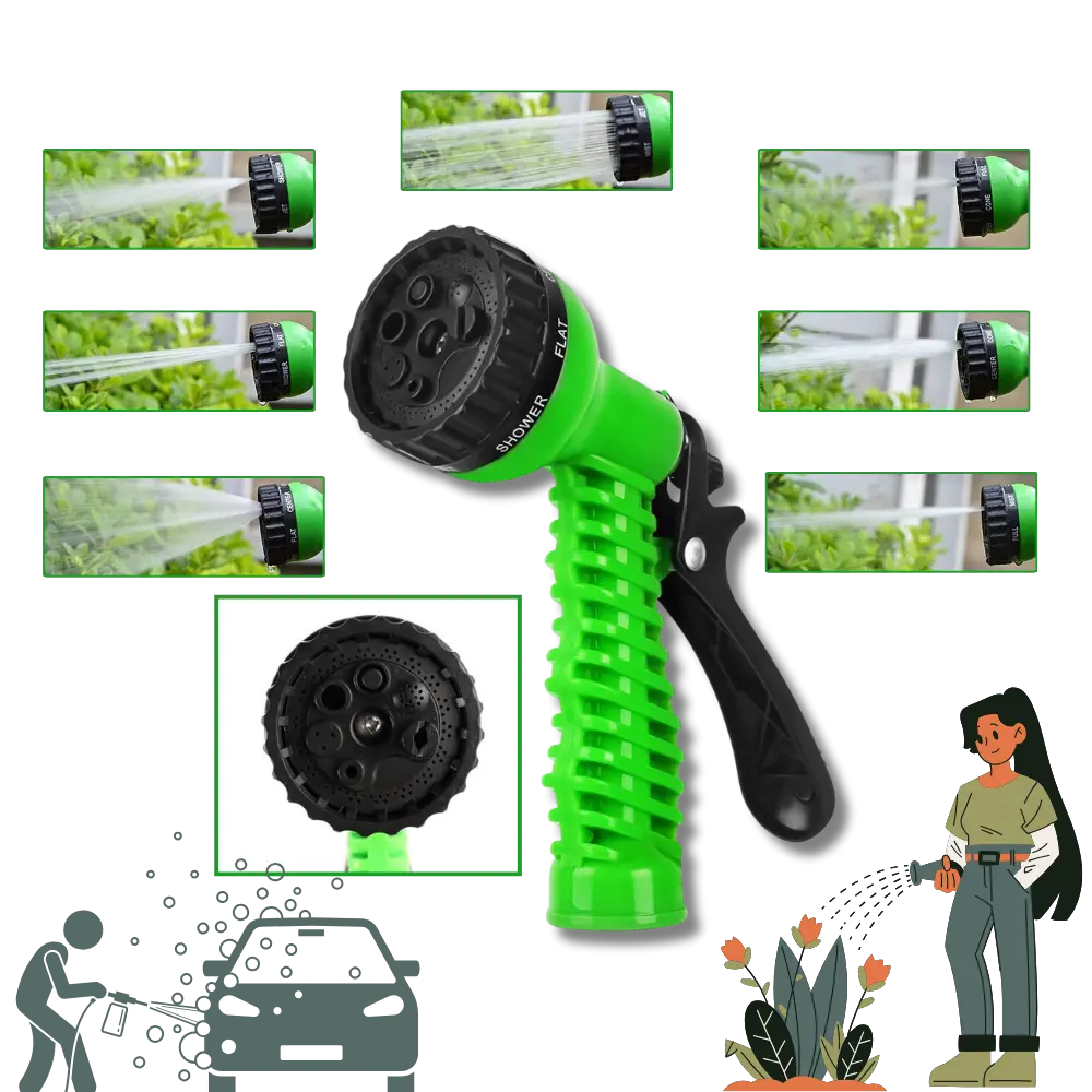 Expandable Garden Hose with Spray Gun - Zoozto