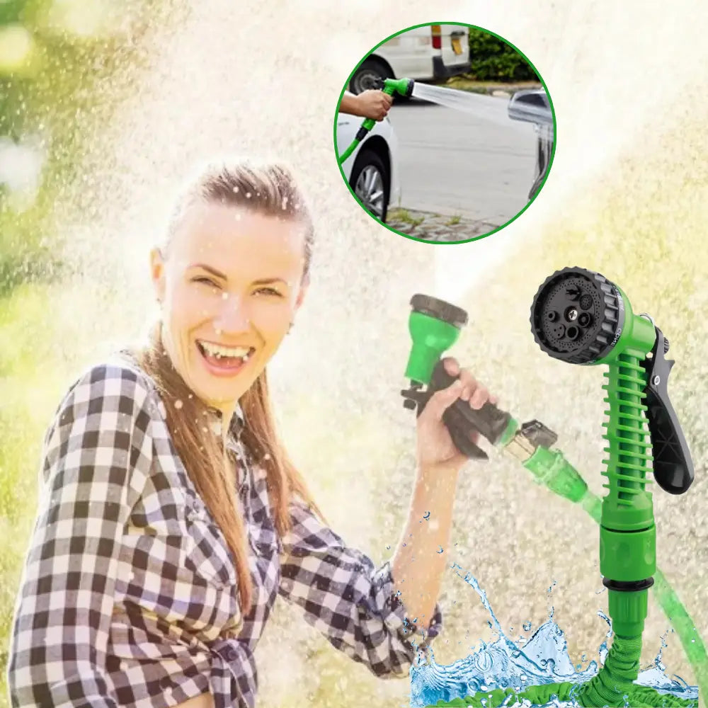 Expandable Garden Hose with Spray Gun - Zoozto