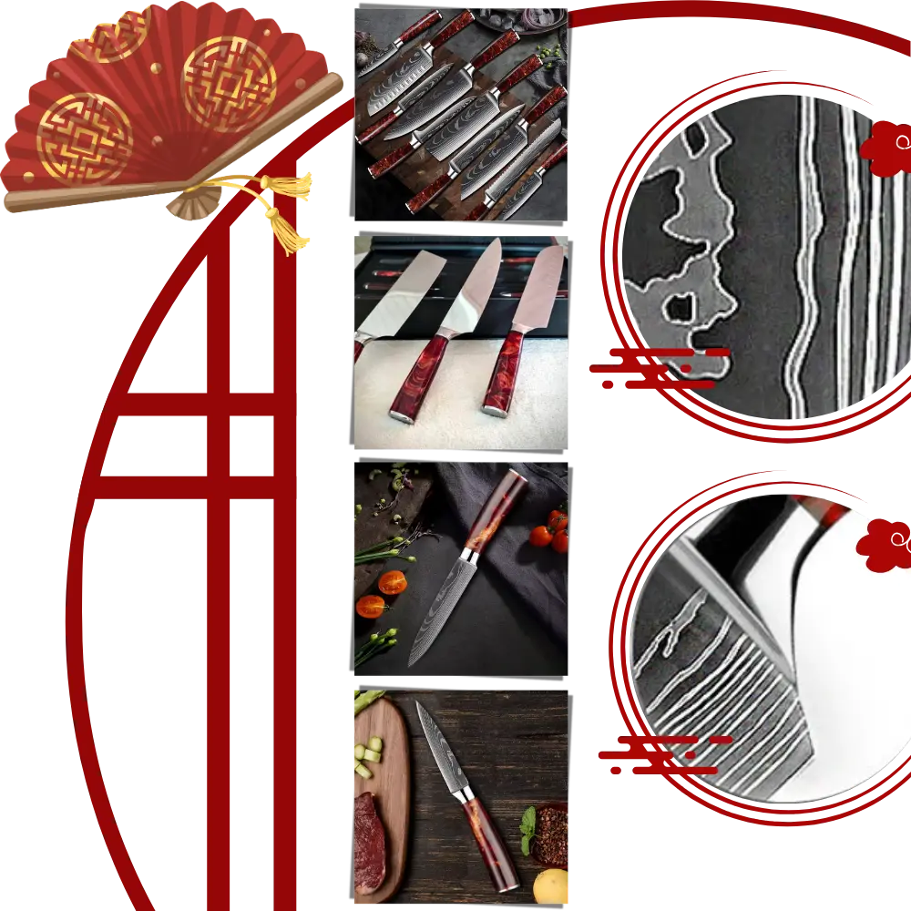 Fire Land Series Japanese Knives - Zoozto