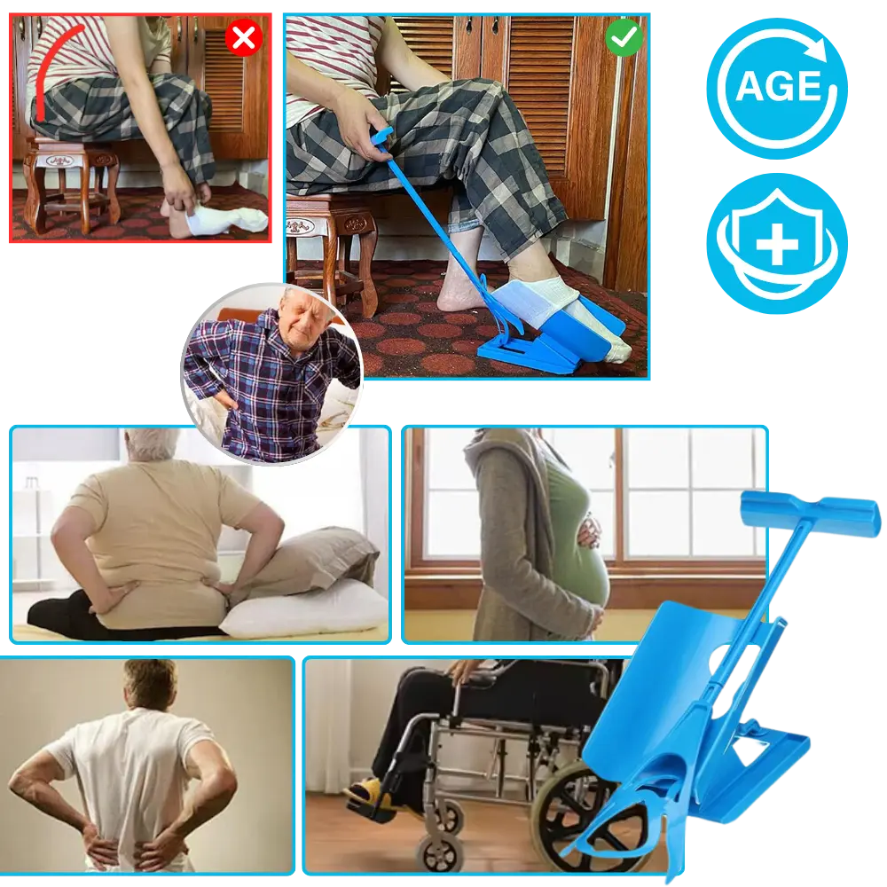 Foldable Sock Aid Device  - Zoozto