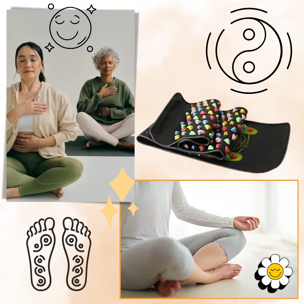 Foot Reflexology Massage Mat  - Zoozto
