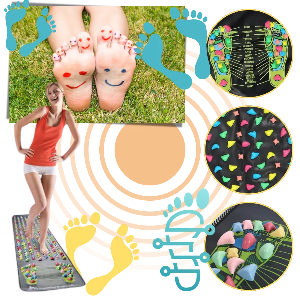 Foot Reflexology Massage Mat  - Zoozto
