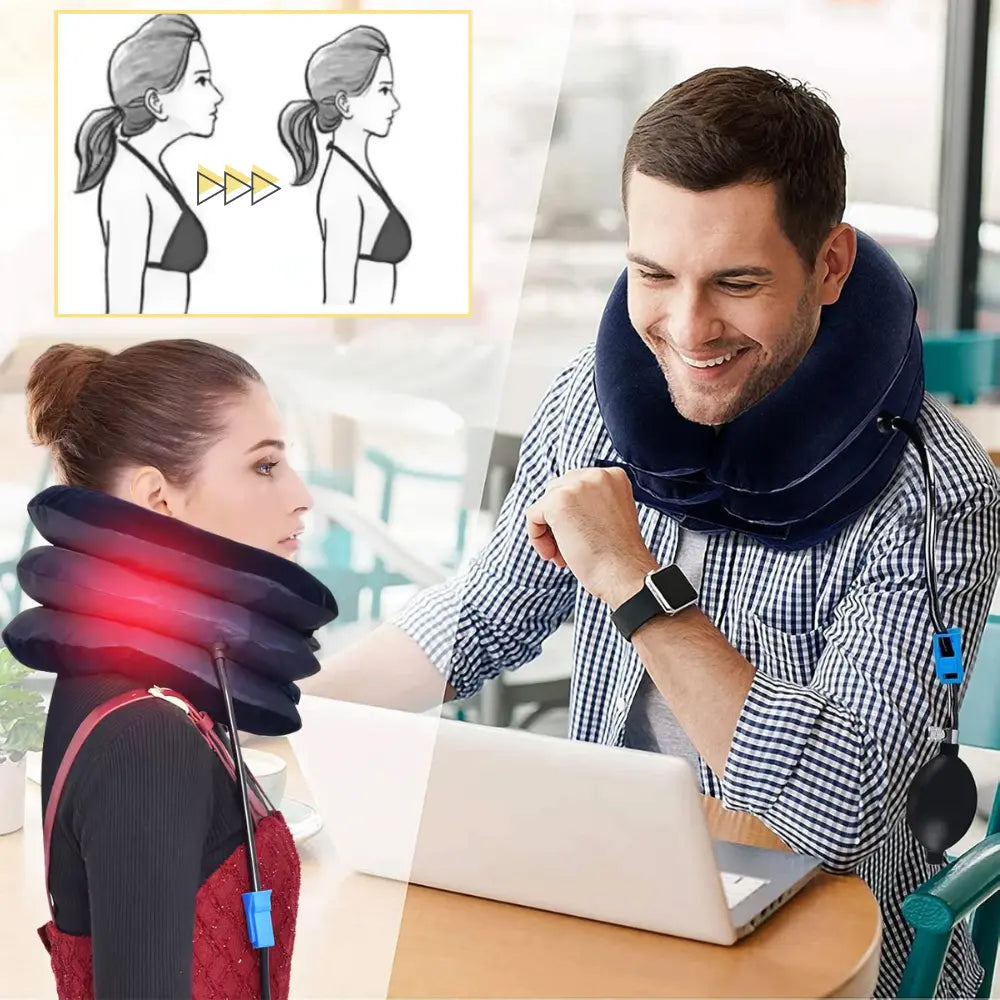Inflatable Cervical Neck Traction Collar - Zoozto