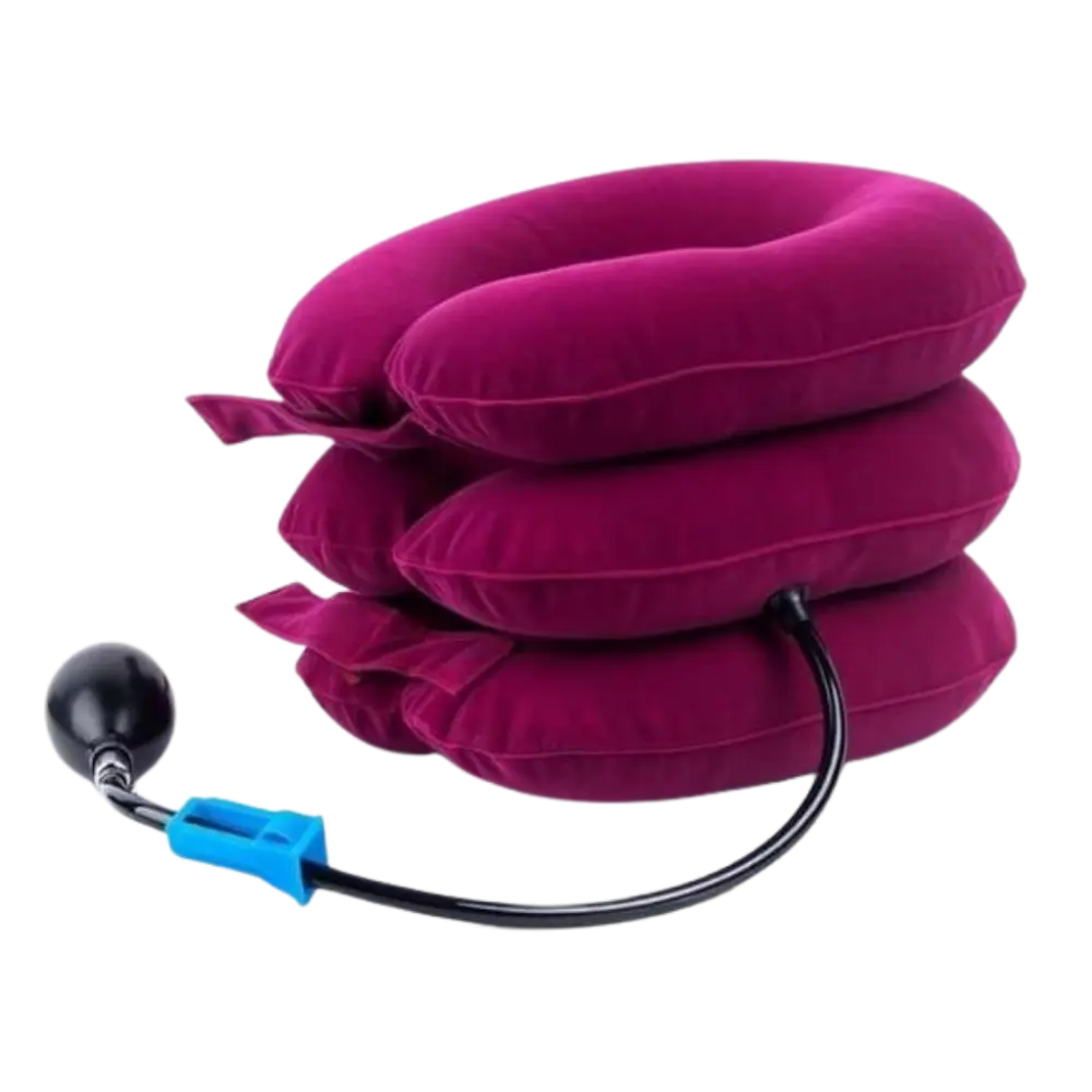 Inflatable Cervical Neck Traction Collar -Pink - Zoozto