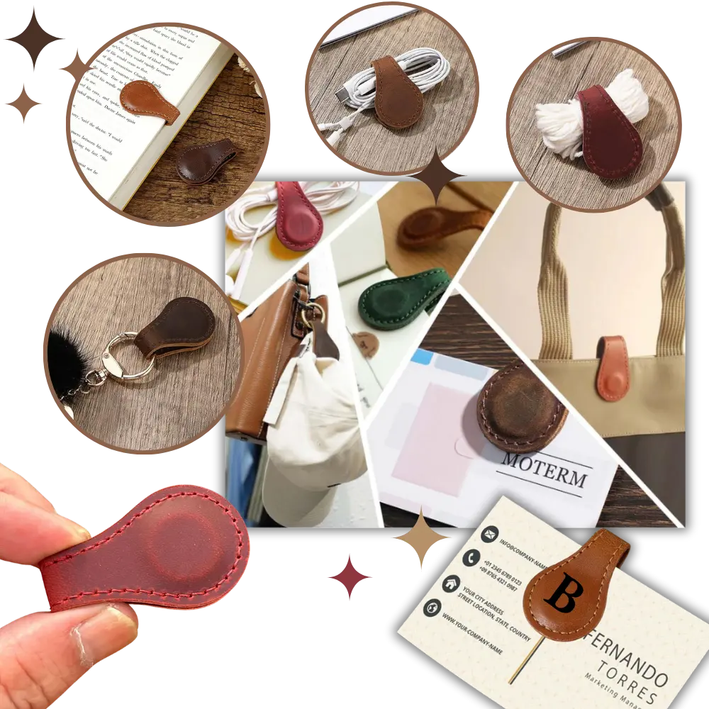 Magnetic Leather Bookmark - Zoozto