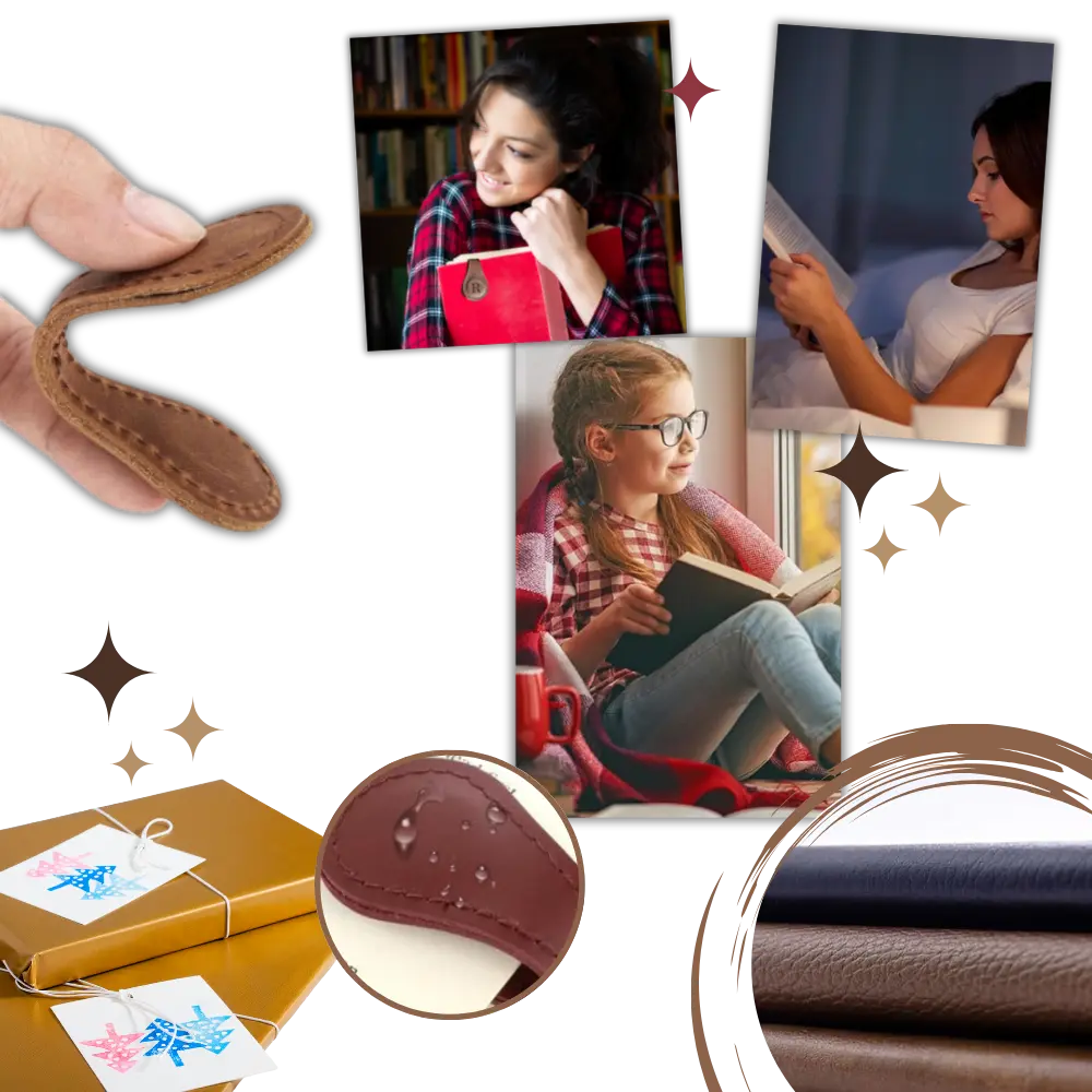 Magnetic Leather Bookmark - Zoozto