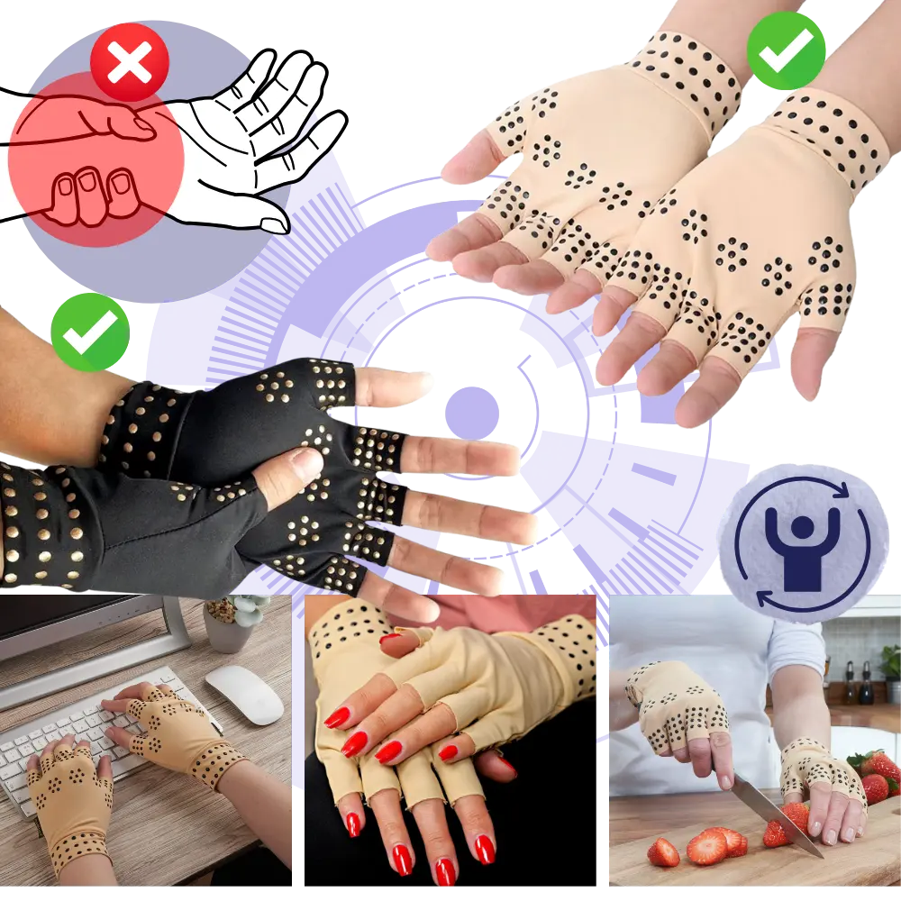 Magnetic Therapy Gloves for Arthritis - Zoozto