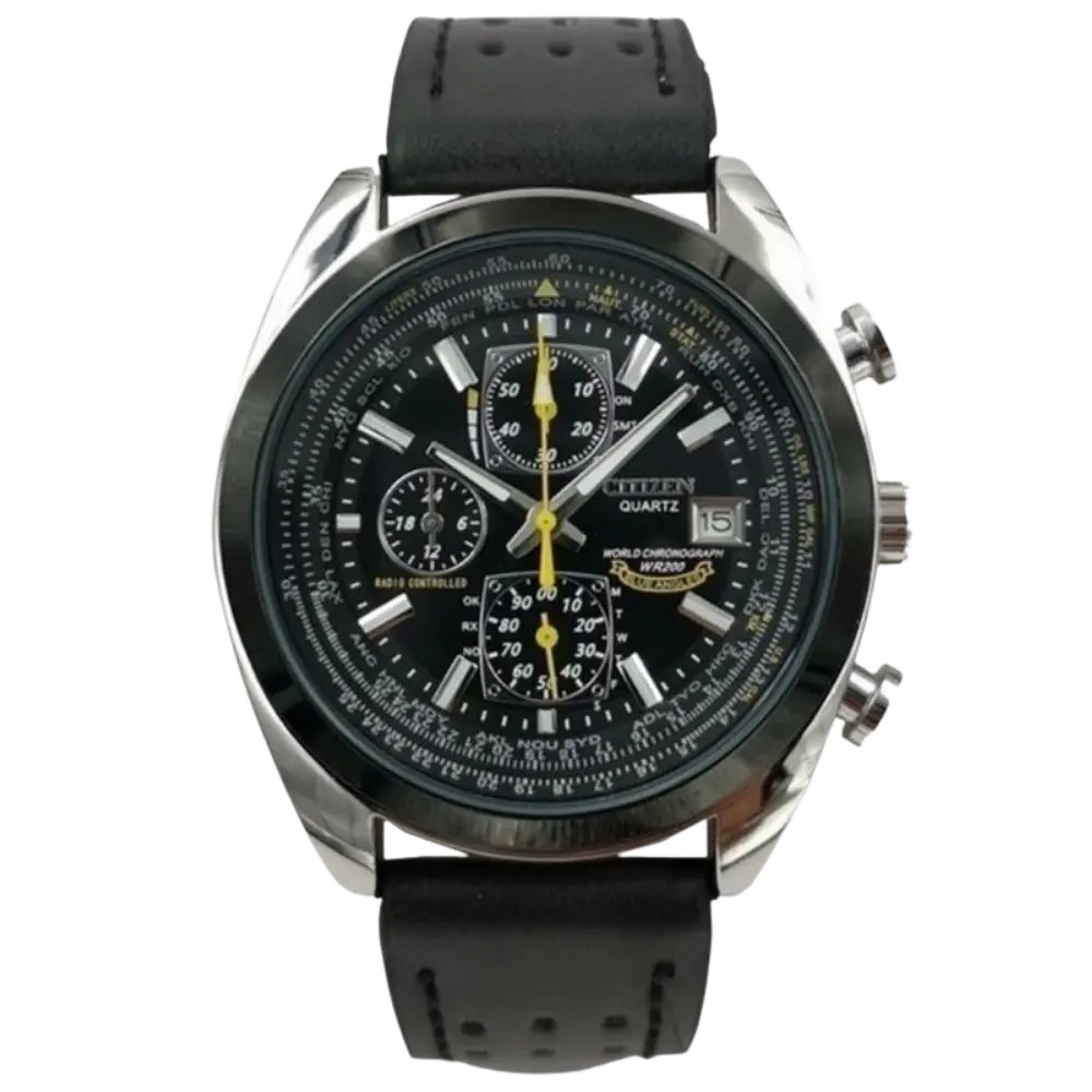 Men's Waterproof Quartz Watch -Black - Zoozto