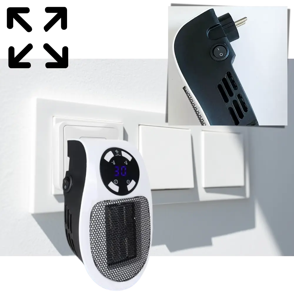 Mini Electric Heater with Remote Control - Zoozto