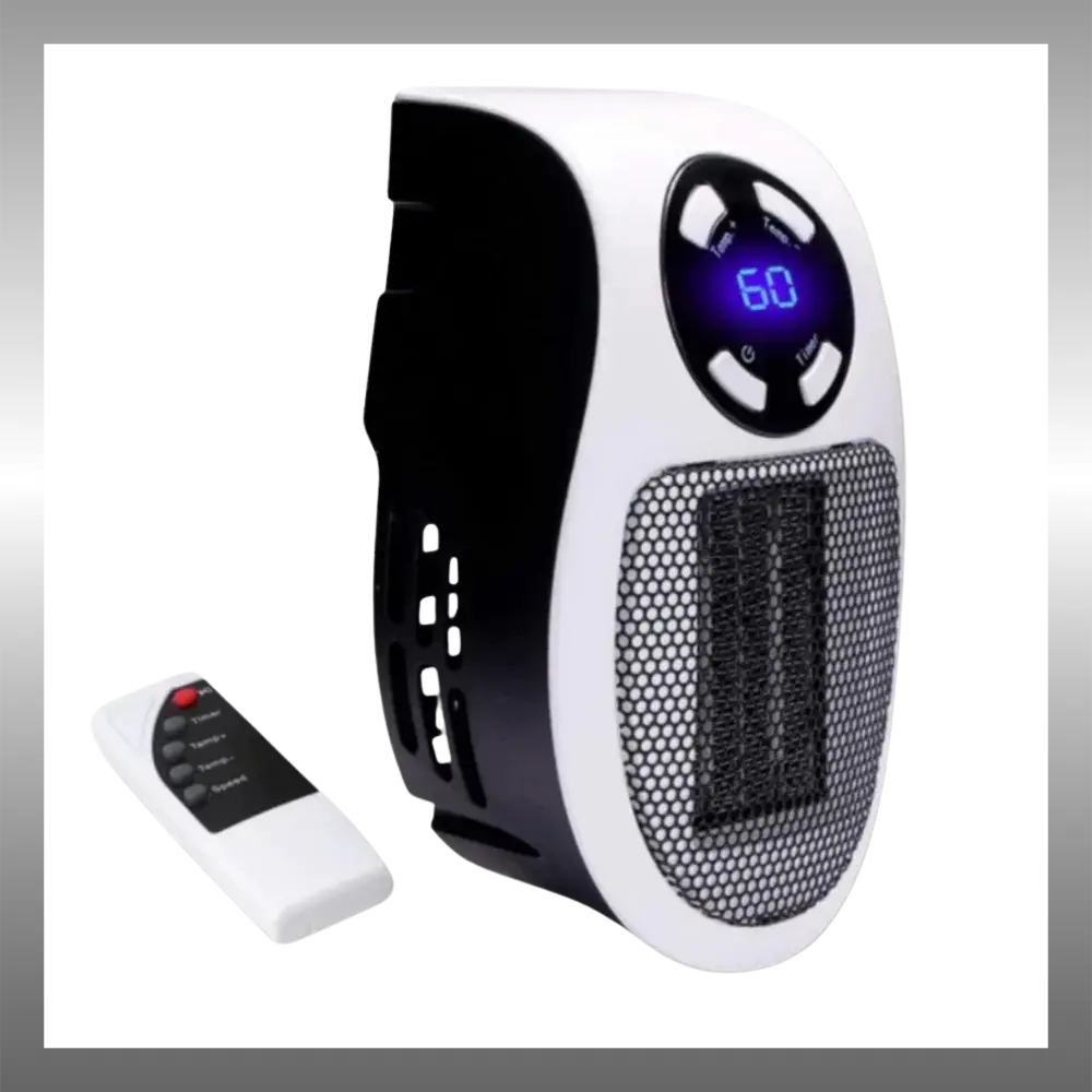 Mini Electric Heater with Remote Control - Zoozto