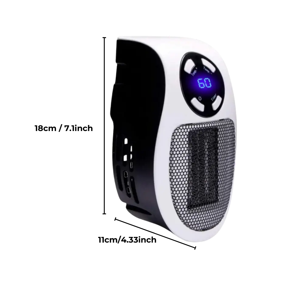 Mini Electric Heater with Remote Control - Zoozto