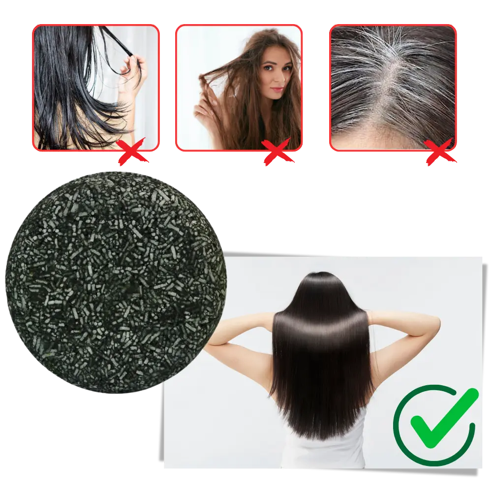 Natural Hair Darkening Shampoo Bar - Zoozto