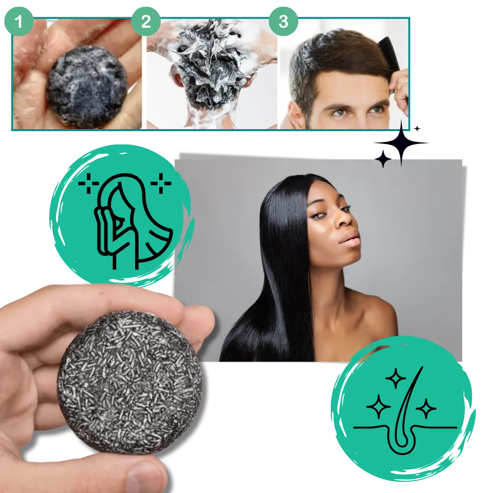 Natural Hair Darkening Shampoo Bar - Zoozto