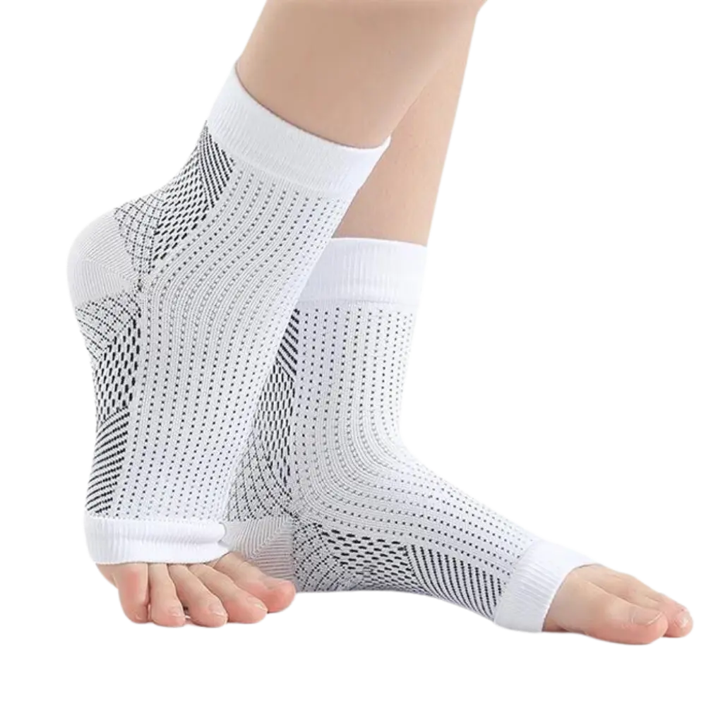 Neuropathy Socks for Pain Relief -White - Zoozto