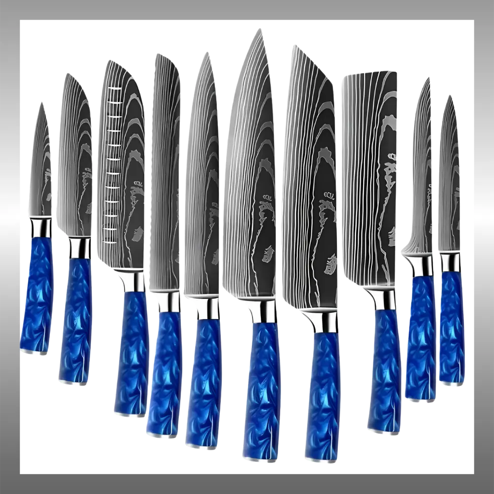 Ocean Blue Japanese Knives - Zoozto