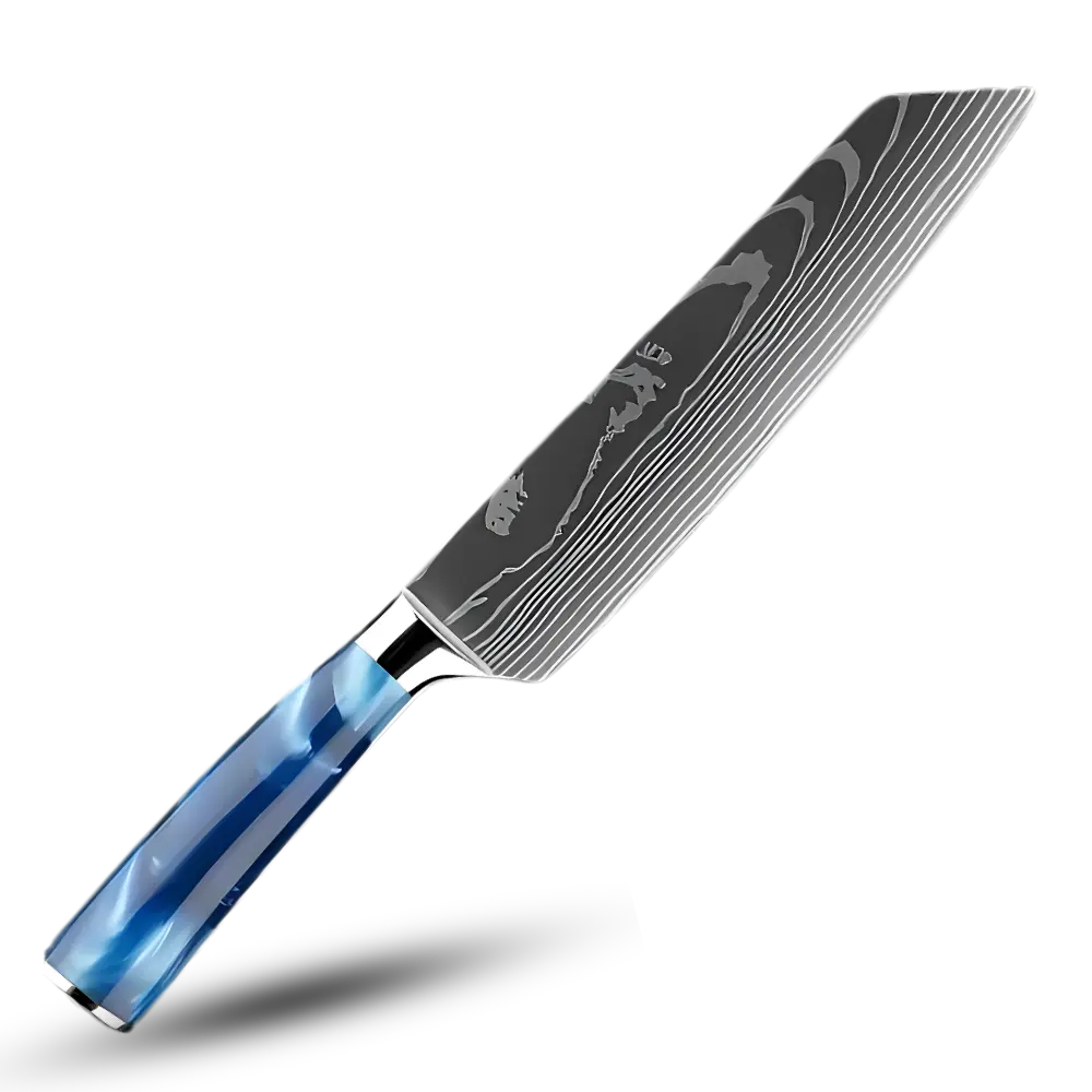 Ocean Blue Japanese Knives -Kiritsuke Knife- Chef's Knife 8 inch/19 cm - Zoozto