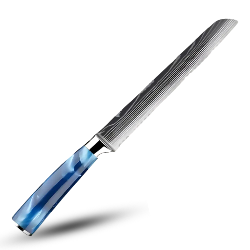 Ocean Blue Japanese Knives -Pankiri - Bread Knife 8 inch/ 19 cm - Zoozto