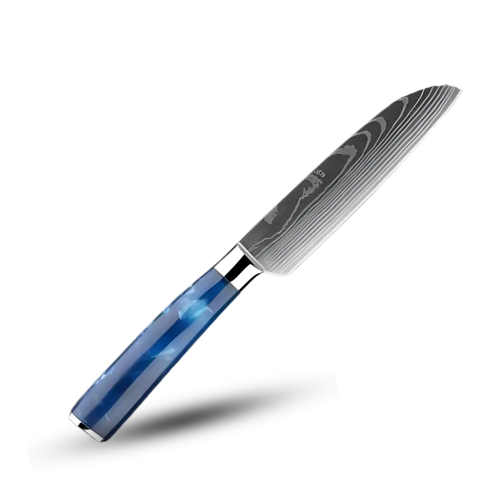 Ocean Blue Japanese Knives -Santoku Knife 5 inch/12.5 cm - Zoozto