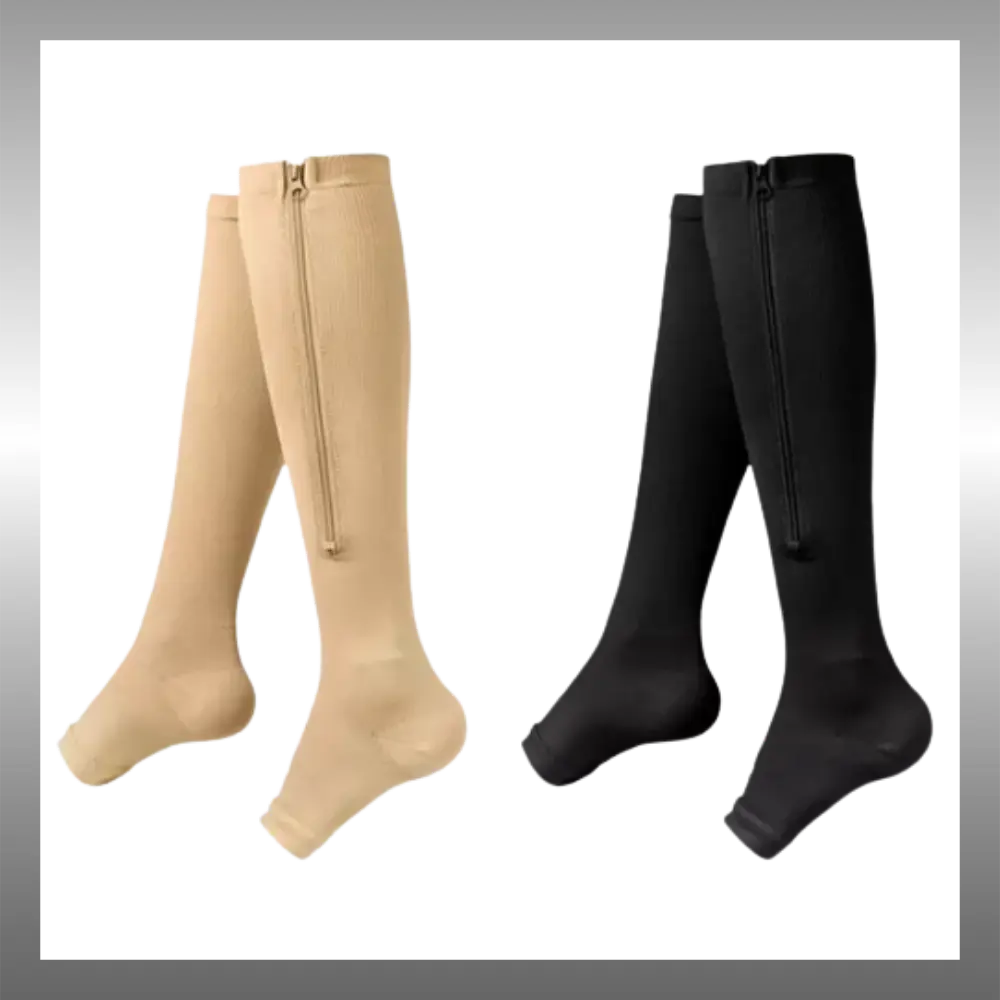 Open Toe Pregnancy Compression Socks - Zoozto