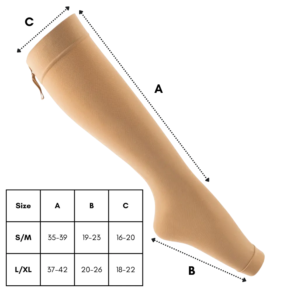 Open Toe Pregnancy Compression Socks - Zoozto