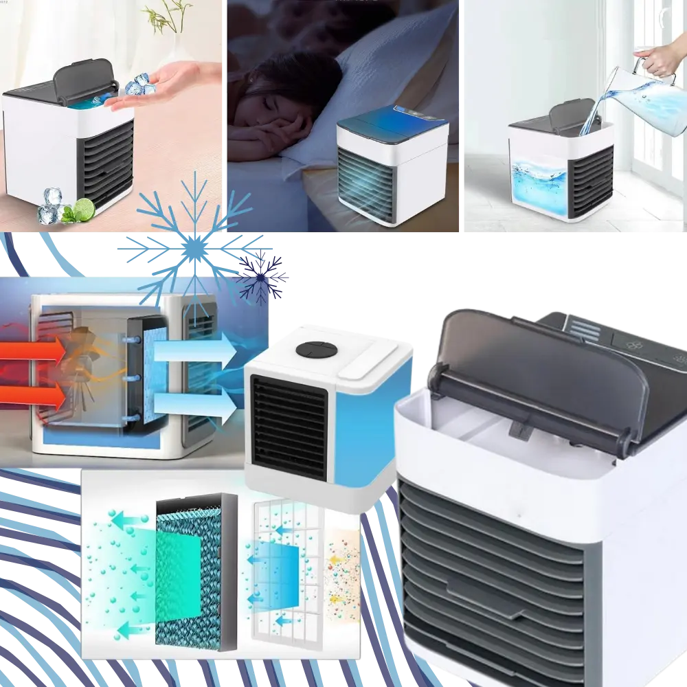 Portable Mini Air Conditioner 3-in-1 Cooler - Zoozto