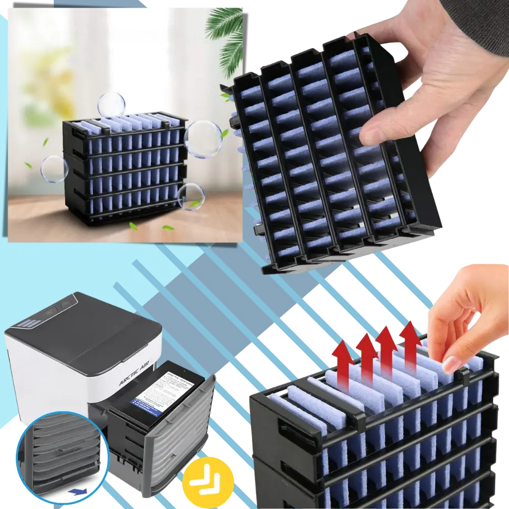 Portable Mini Air Conditioner 3-in-1 Cooler - Zoozto