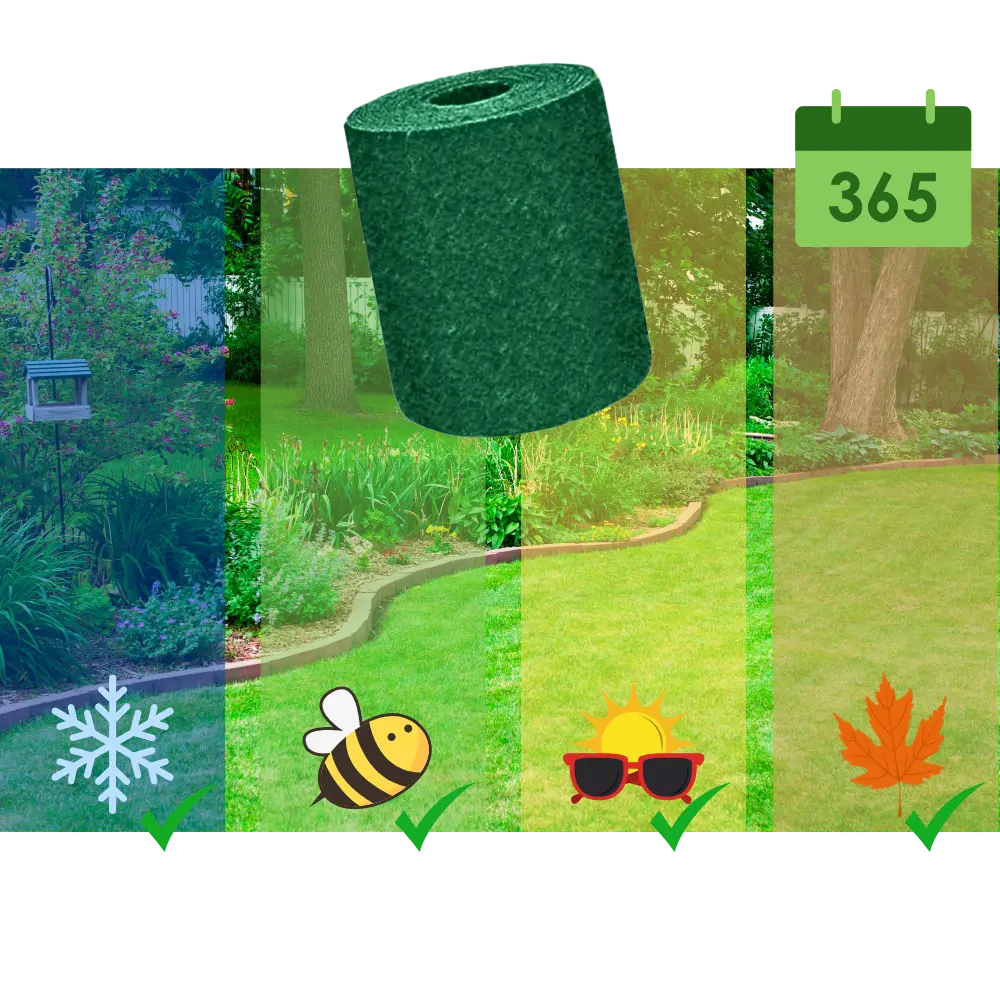 Quick Fix Grass Seed Mat Roll – Rapid Lawn Solution - Zoozto