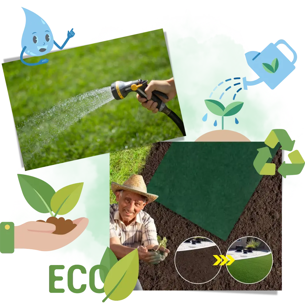Quick Fix Grass Seed Mat Roll – Rapid Lawn Solution - Zoozto