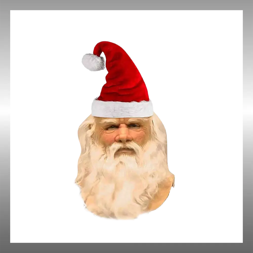 Realistic Santa Face Mask - Zoozto