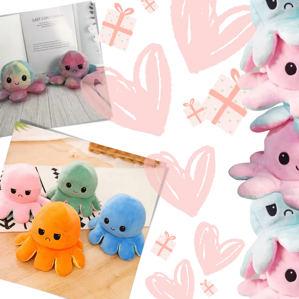 Reversible Octopus Plush - Zoozto